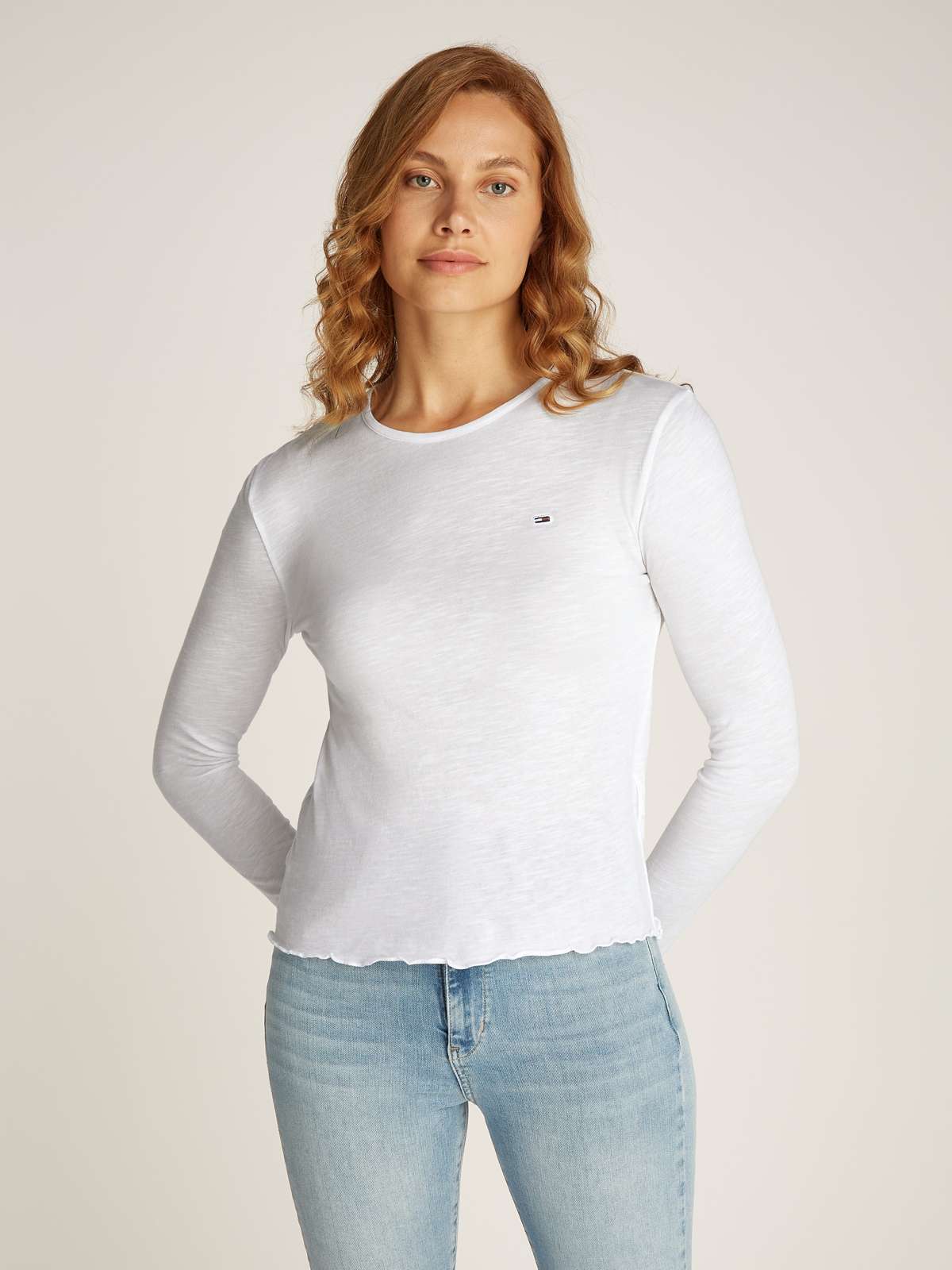 Рубашка с длинными рукавами и кромкой с замком TJW SLUB SOFT TEE LS