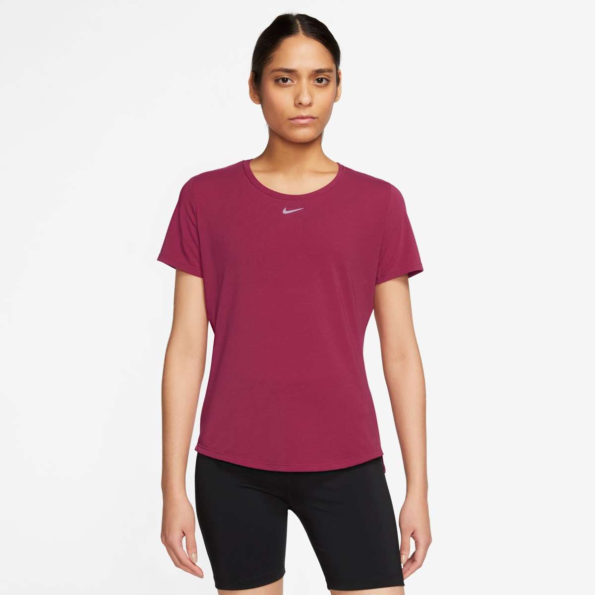 Тренировочная рубашка DRI-FIT UV ONE LUXE WOMEN`S STANDARD FIT SHORT-SLEEVE TOP