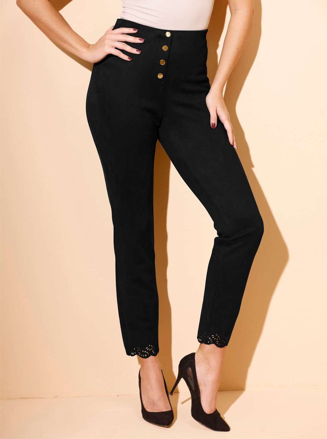 Брюки из искусственной кожи