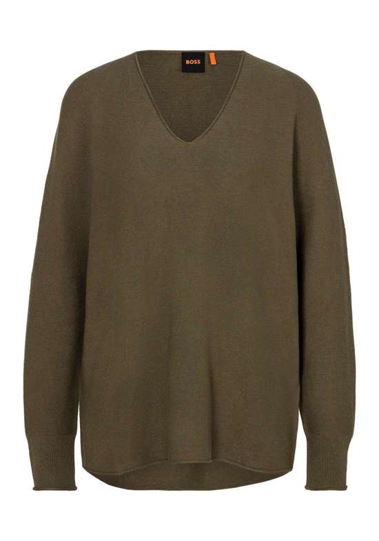 Вязаный свитер с удлиненной спинкой C_Feronessa