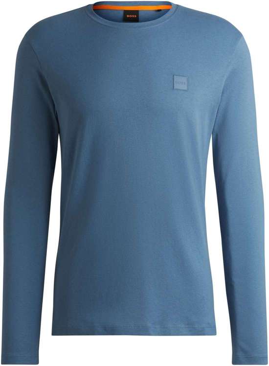 Рубашка с длинными рукавами и логотипом бренда на груди. Tacks 10242631 02