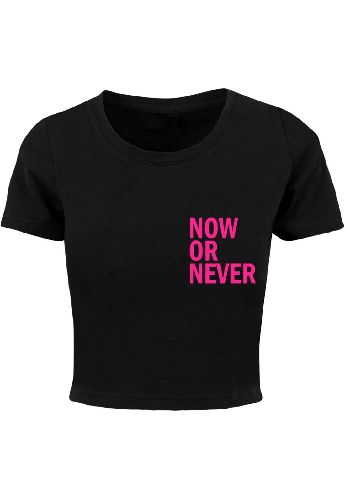футболка Damen Ladies Now Or Never Cropped Tee