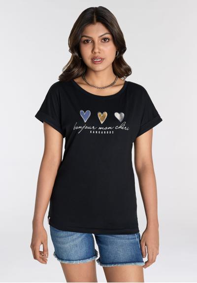 Рубашка с короткими рукавами и милым логотипом в виде сердечек – НОВАЯ КОЛЛЕКЦИЯ