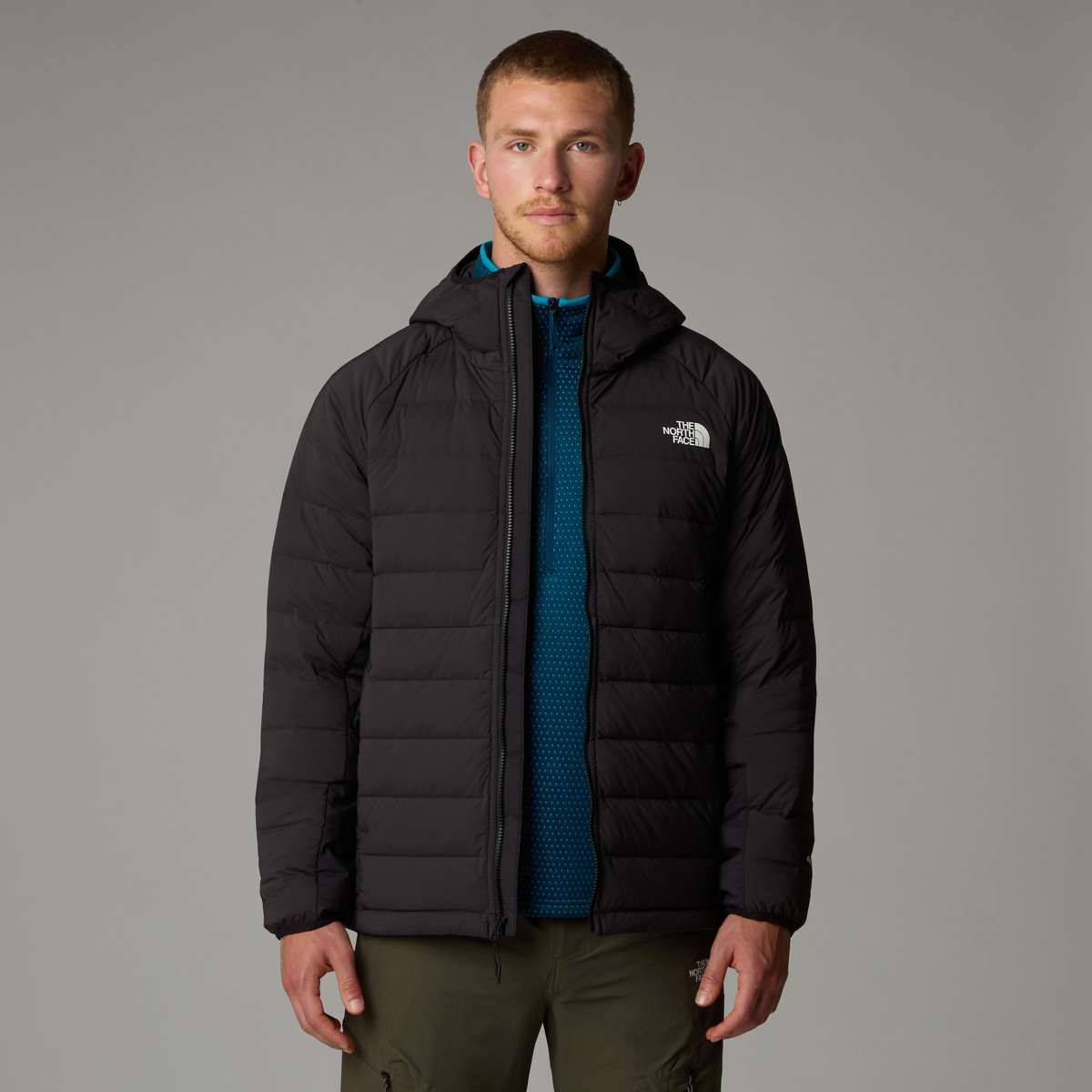 Пуховик с капюшоном с логотипом M BELLEVIEW STRETCH DOWN HOODIE