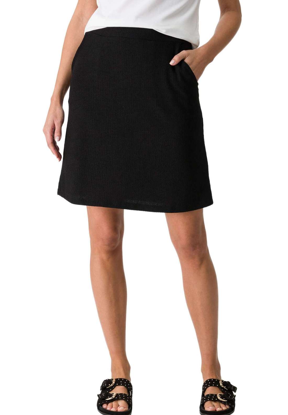 Мини-юбка zero Jerseyrock mit elastischem Bund