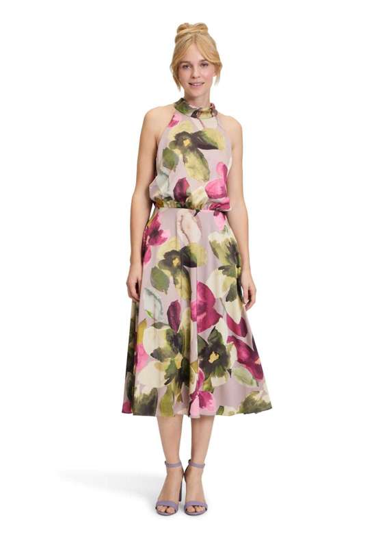 Коктейльное платье Cocktailkleid mit Stehkragen