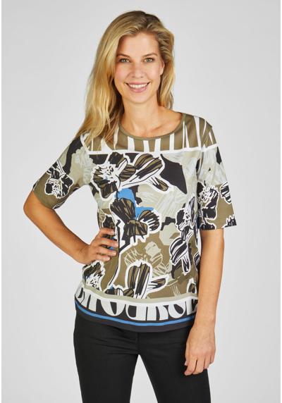 Рубашка с принтом T-Shirt mit Muster