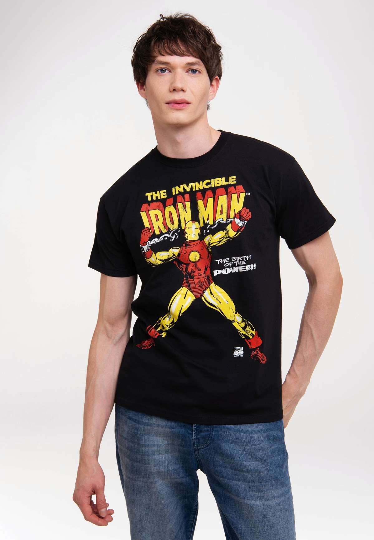 Футболка с лицензионным принтом Iron Man - The Birth Of The Power