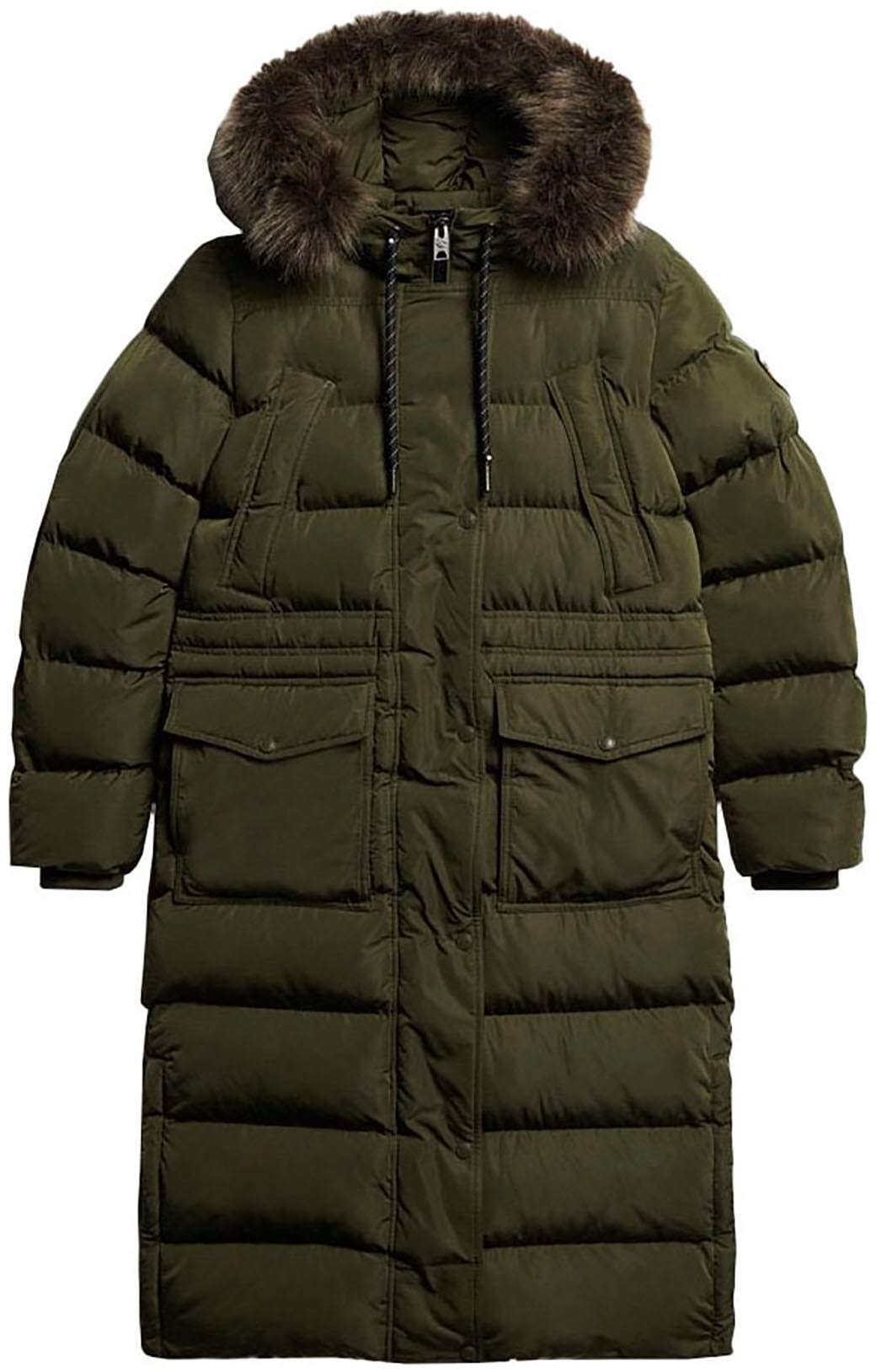 Стеганая куртка Everest Faux Fur Longline Jkt