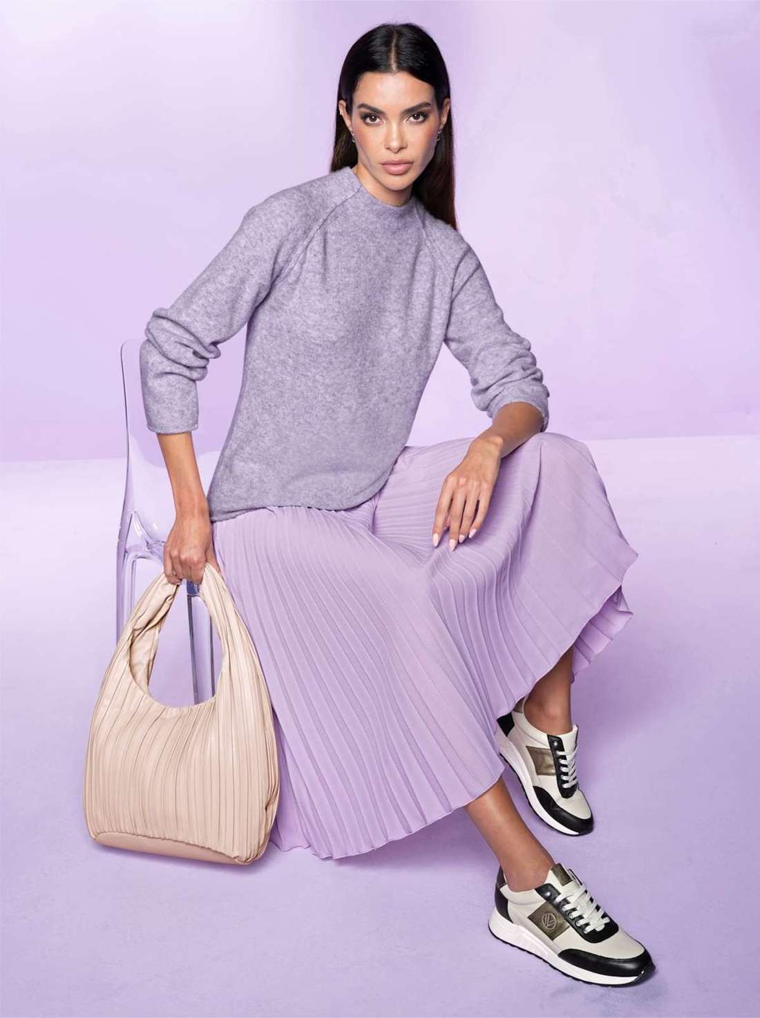 Свитер с воротником-стойкой Pullover