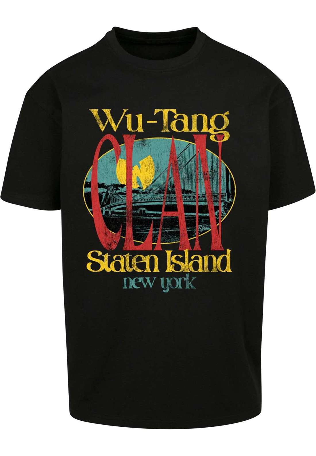 Рубашка с коротким рукавом Herren Wu Tang Staten Island Oversize Tee