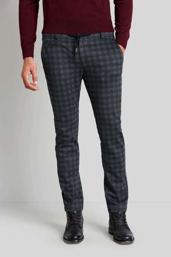 Брюки-чиносы с разноцветными клетчатыми принтами