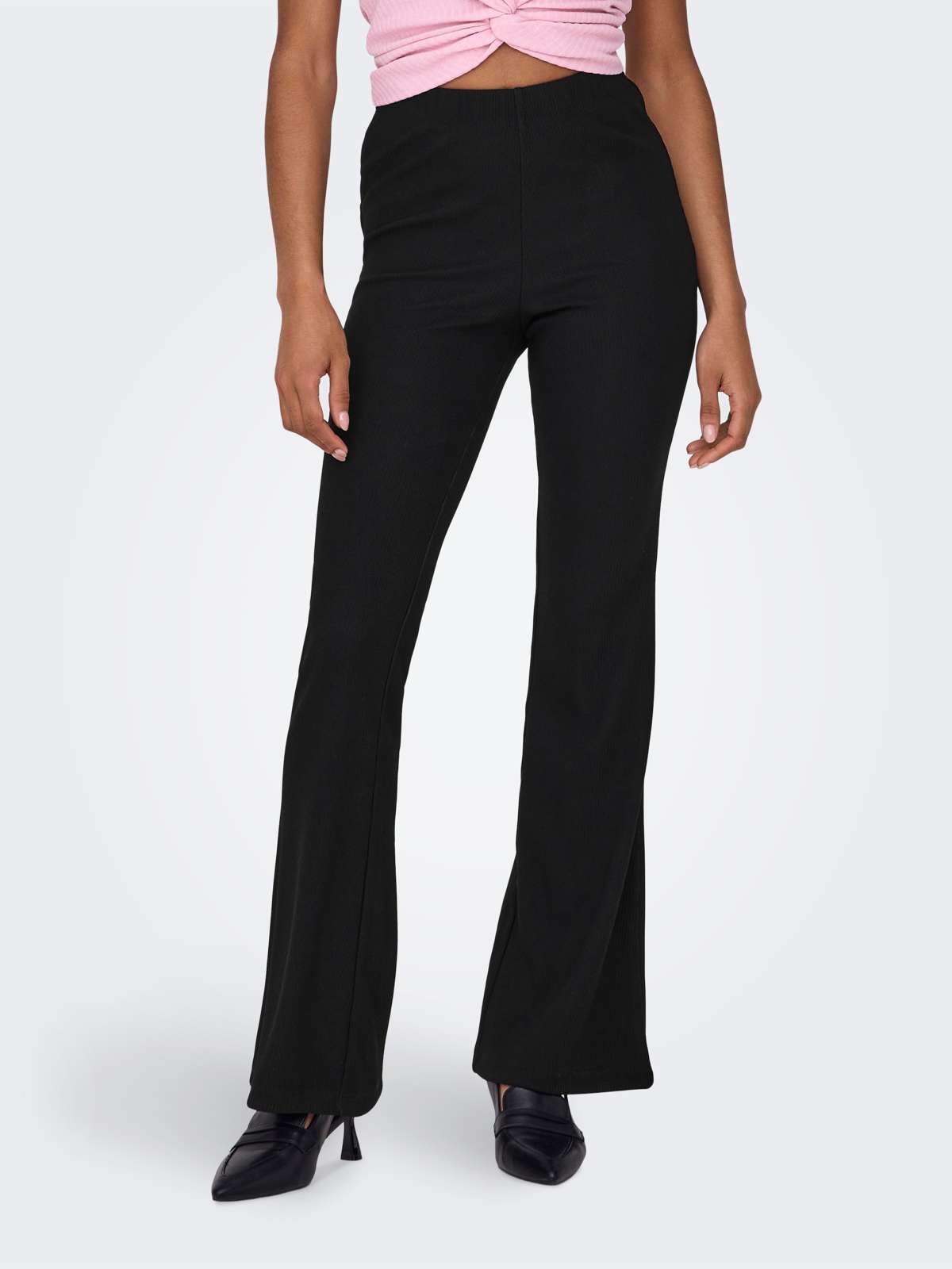 Брюки из джерси ONLFEVER RIB FLARED PANTS JRS NOOS