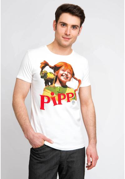 Футболка с дерзким принтом спереди Pippi Langstrumpf