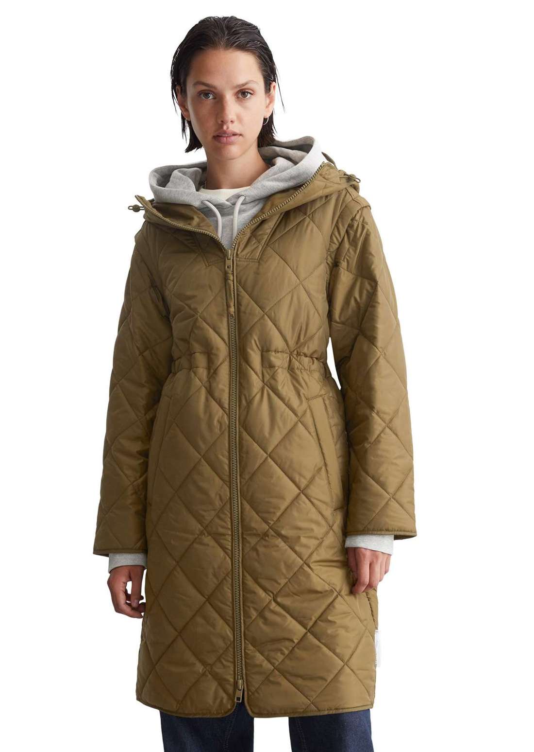 стеганое пальто mit abzippbaren Ärmeln