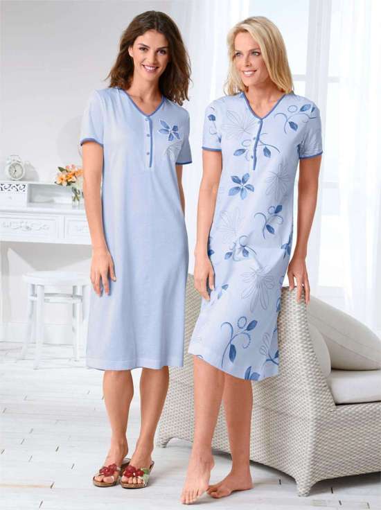 Ночная рубашка Kurzarm-Nachthemden
