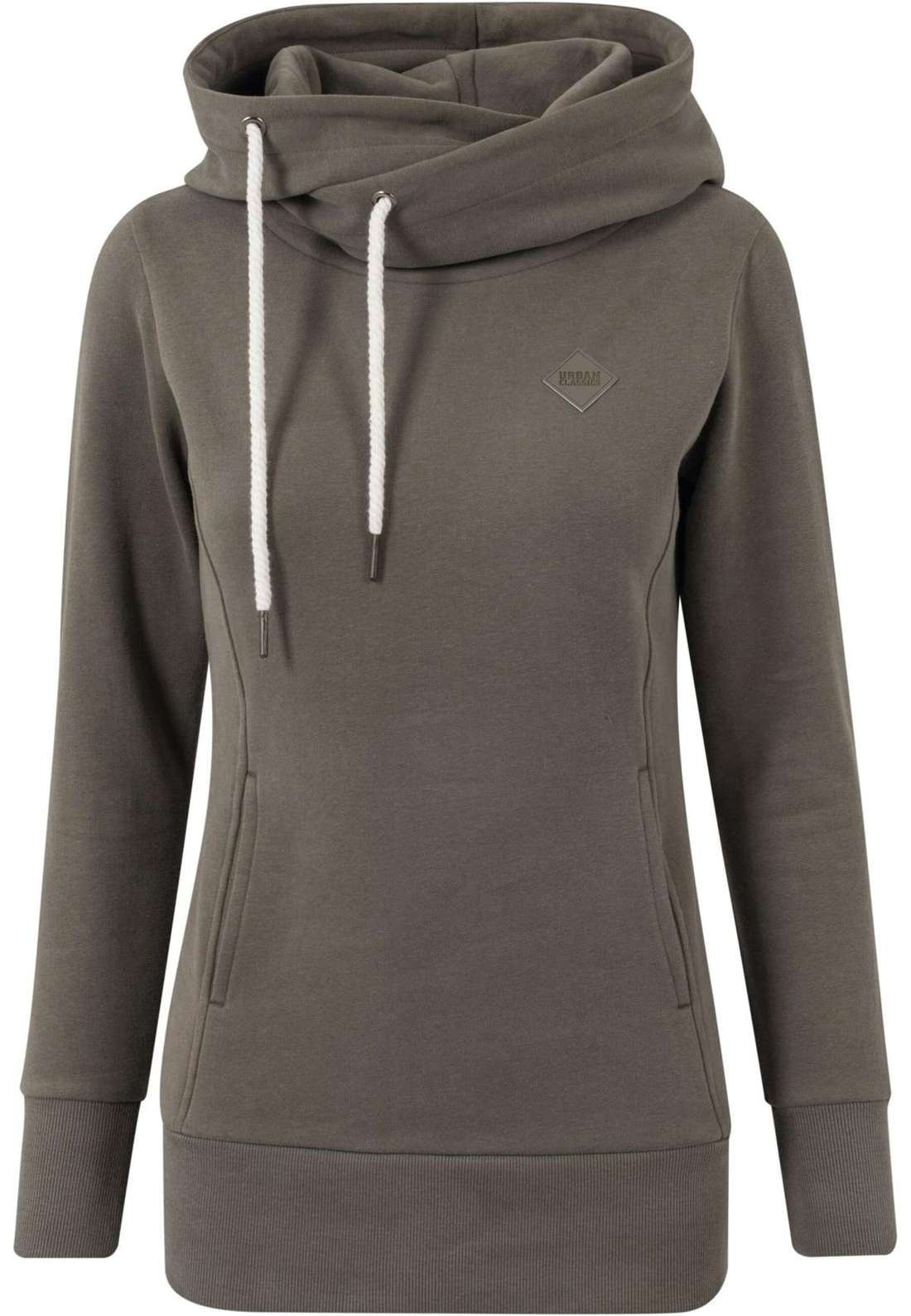 Толстовка с капюшоном Urban Classics Damen Ladies Long Logopatch Hoody
