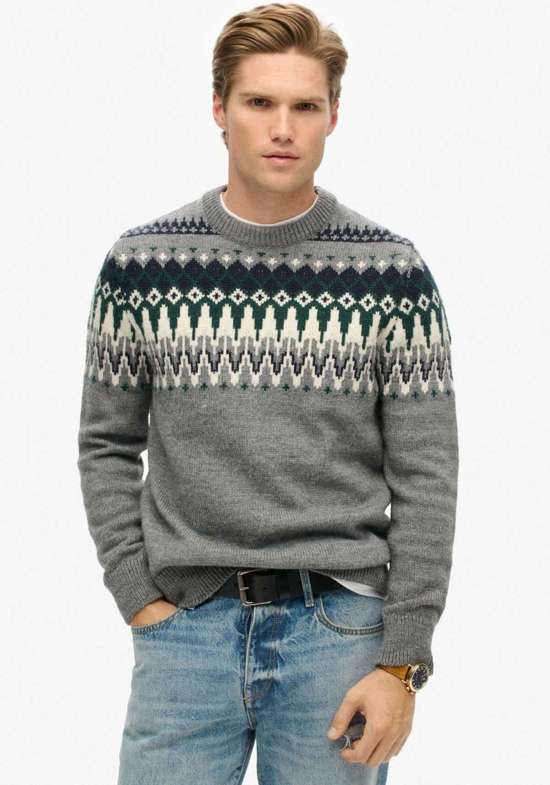 Свитер с круглым вырезом FAIRISLE KNIT CREW JUMPER
