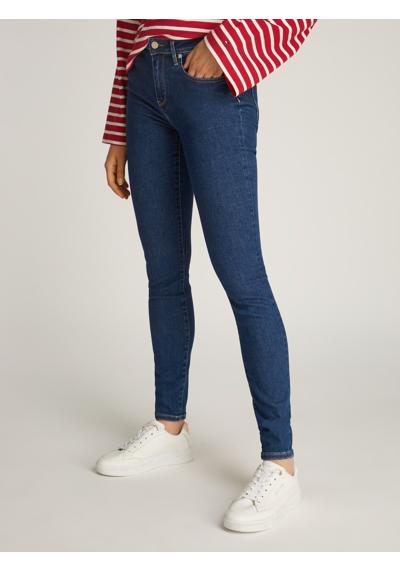 Джинсы скинни с логотипом на длине щиколотки. COMO Skinny Regular Waist