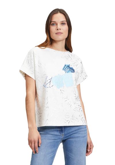 Рубашка с коротким рукавом Sweatpullover mit Rundhalsausschnitt