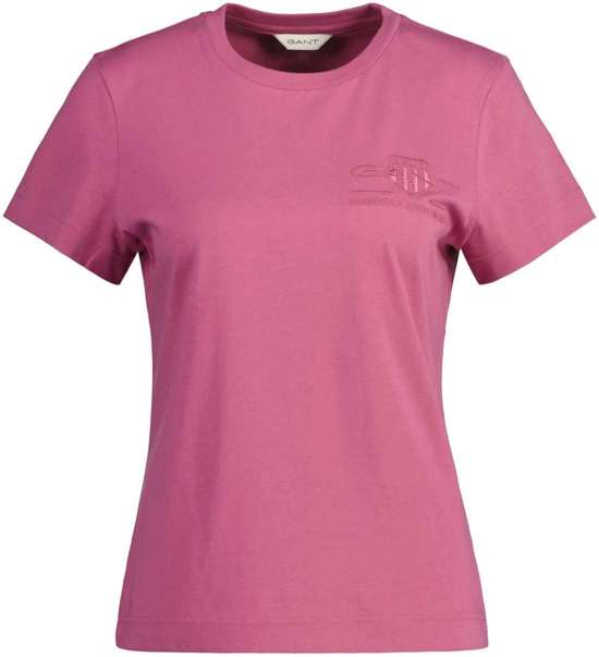 Футболка с двойными швами по краям. REG TONAL SHIELD KA T-SHIRT