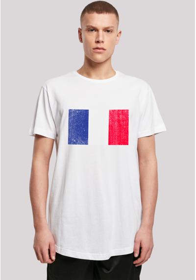 футболка France Frankreich Flagge distressed