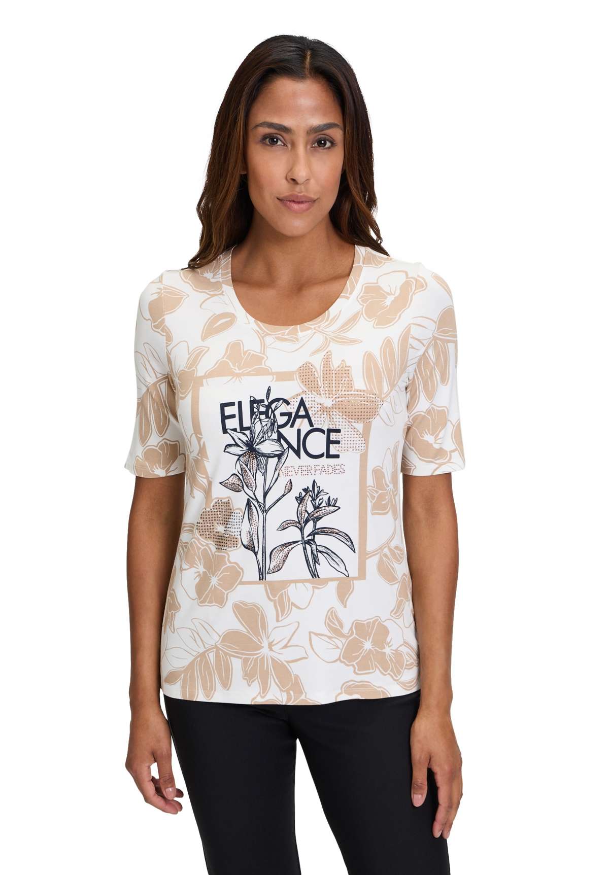 Рубашка с коротким рукавом Basic Shirt mit Print