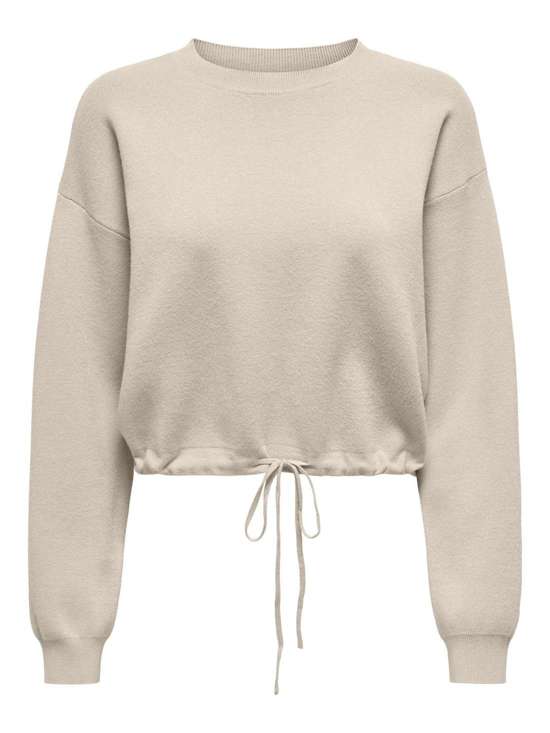 Вязаный свитер ONLSUMMER LIFE LS O-NECK STRING CC KNT