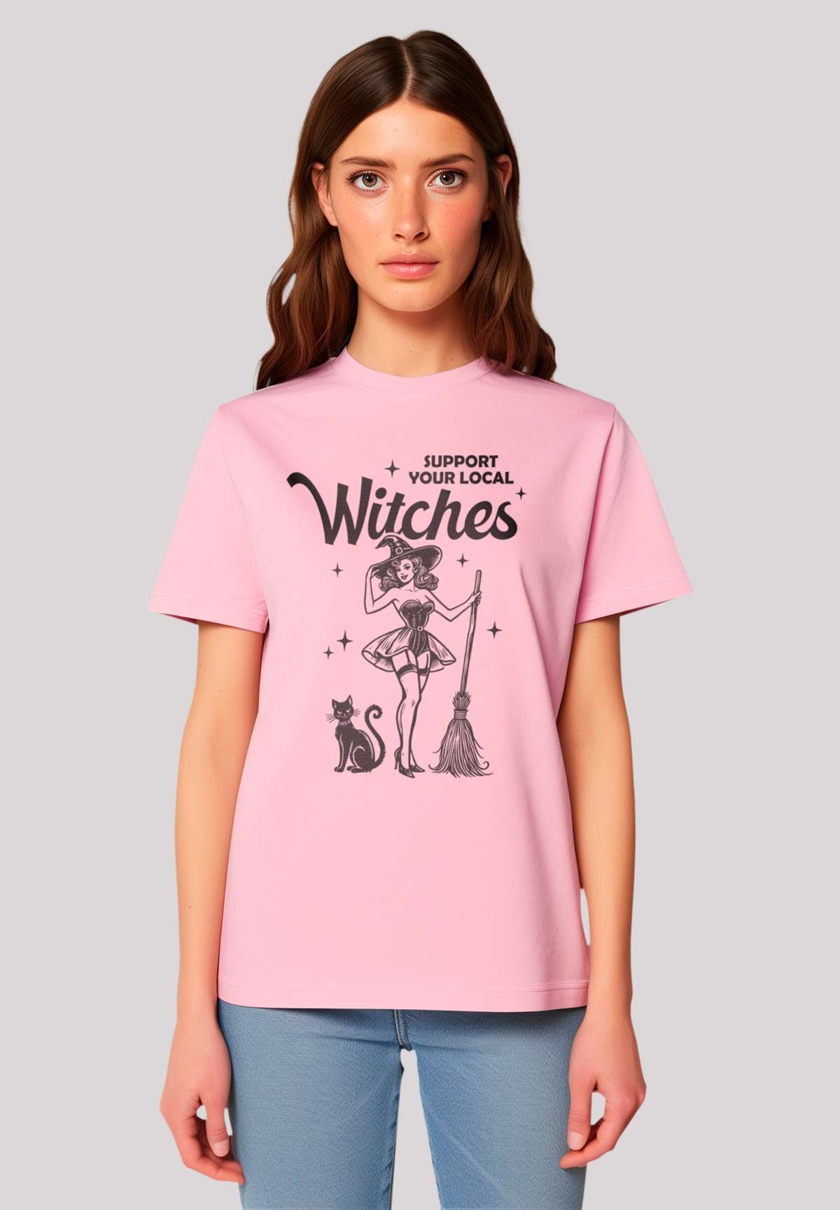 футболка Halloween Witch support your local witches