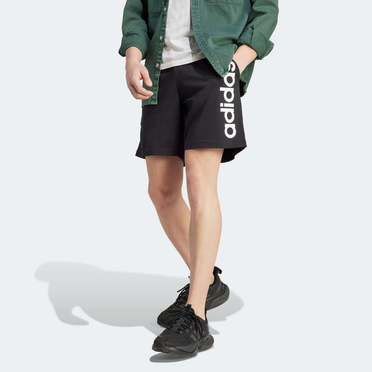 шорты AEROREADY ESSENTIALS SINGLE JERSEY LINEAR LOGO