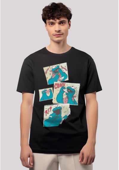 футболка Sesamstraße Cookie Monster Crunch Crack Rip