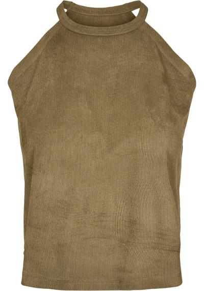 Мышечная рубашка Urban Classics Damen Ladies Peached Rib Neckholder Tank