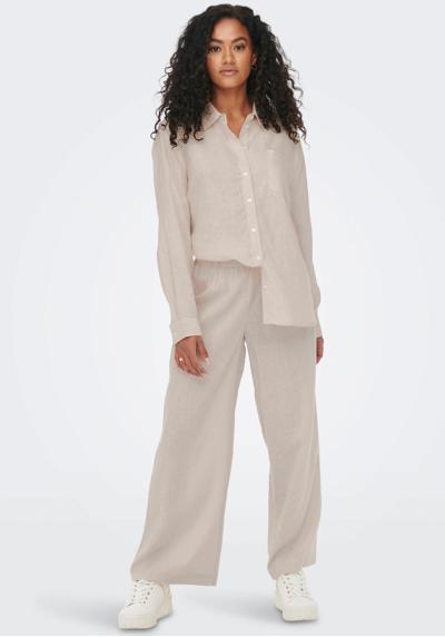 Брюки без застежки с льном ONLTOKYO HW LINEN BLEND ST PANT