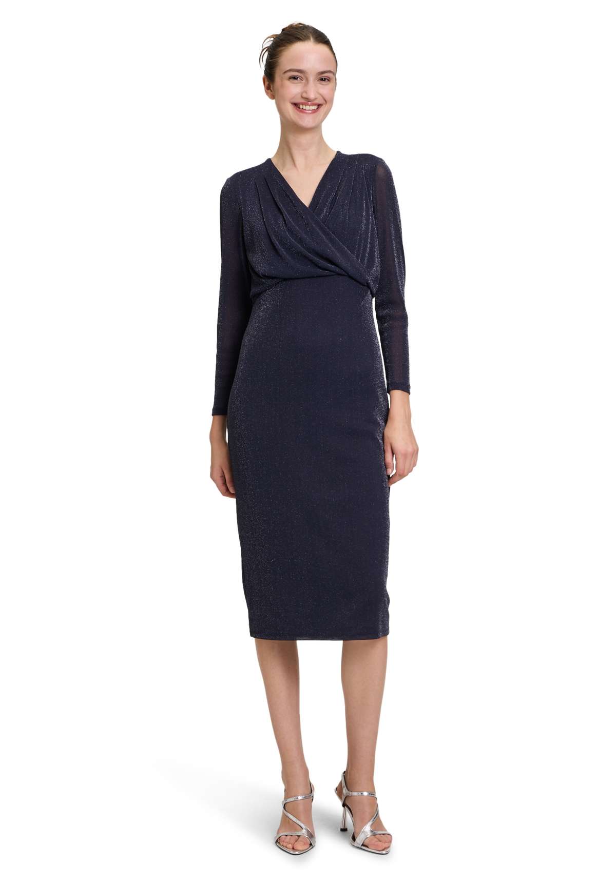 Коктейльное платье Cocktailkleid mit Lurexfaden