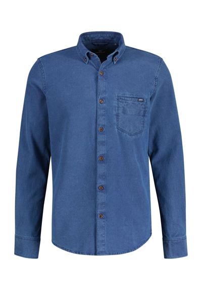 Рубашка с длинным рукавом LERROS Hemdenstyle, Indigo-Look