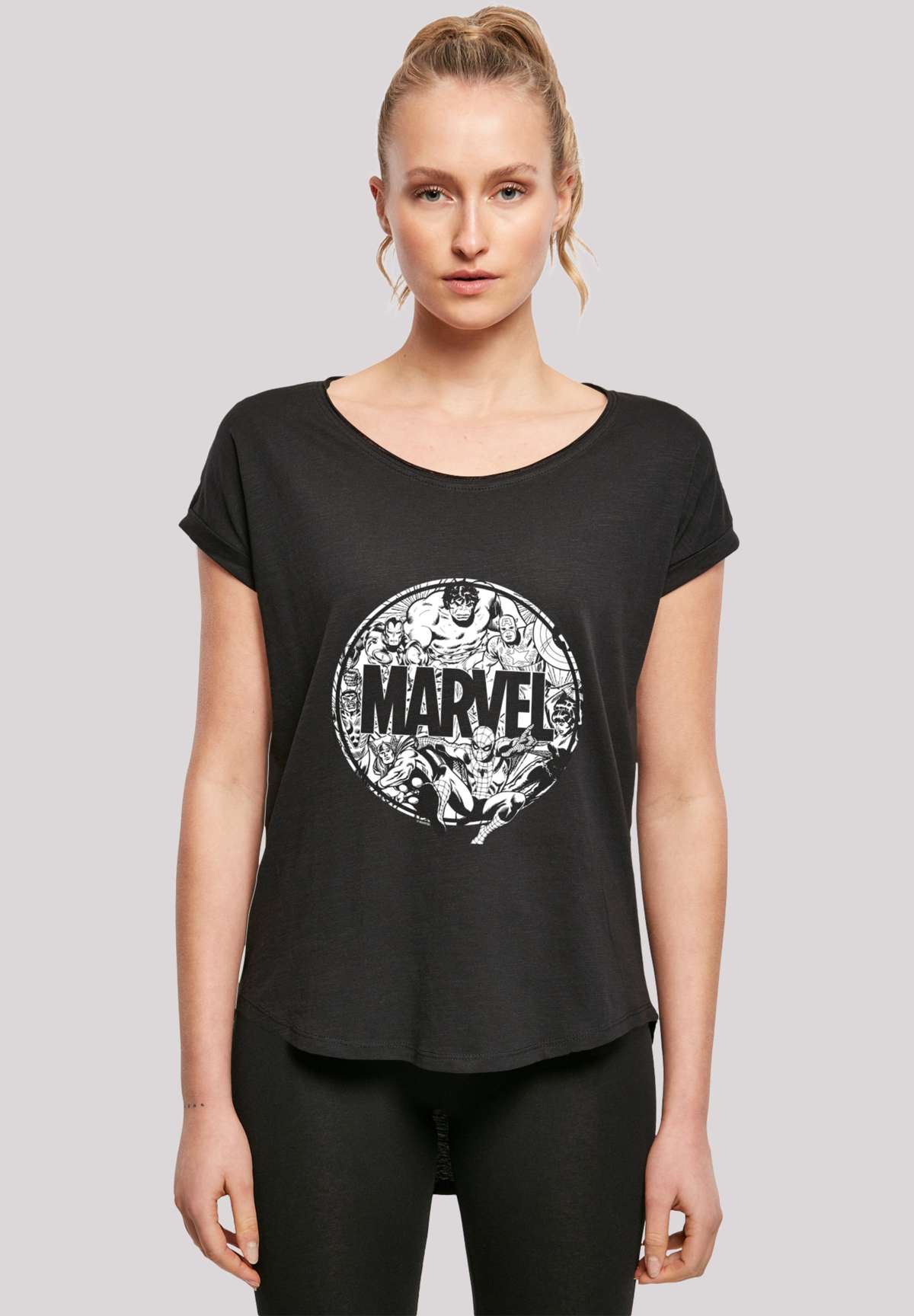 футболка Marvel Comics Logo Character Infill`