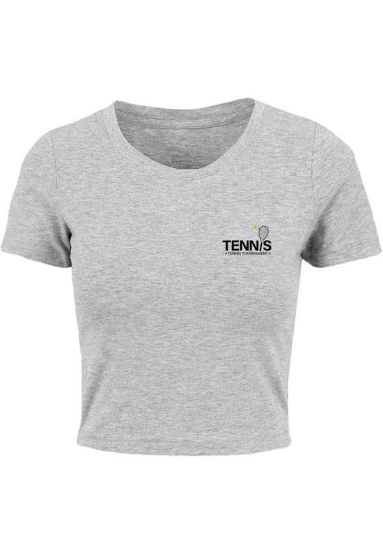 футболка Damen Ladies Tennis Racket Cropped Tee