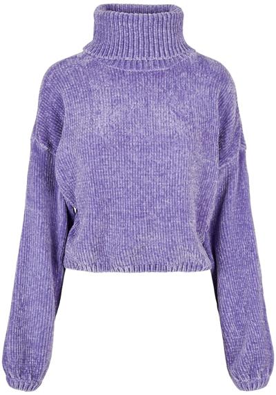 толстовка Urban Classics Damen Ladies Short Chenille Turtleneck Sweater