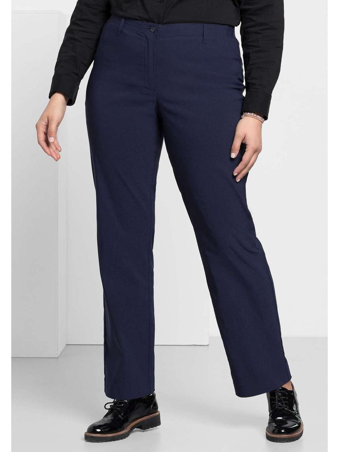 Брюки стрейч с узким поясом. Große Größen