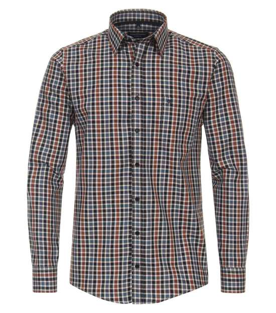 Рубашка с длинным рукавом Freizeithemd "Green"-Kollektion kariert