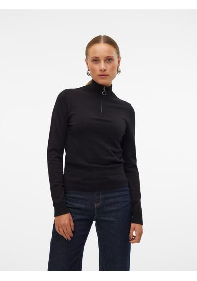 Свитер с воротником-стойкой VMHAPPINESS LS HIGHNECK ZIP PULL GA BOO