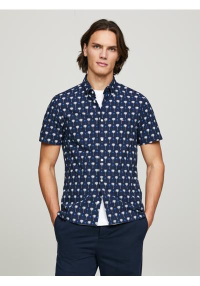Рубашка с короткими рукавами и двухцветным принтом MINI PALM PRINT SF SHIRT
