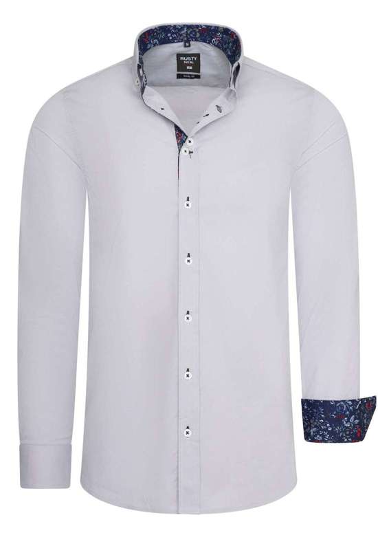 Рубашка с длинными рукавами и нежным цветочным принтом.