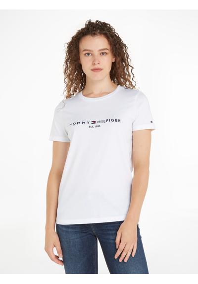 Рубашка с круглым вырезом и вышивкой Tommy Hilfiger Linear... HERITAGE HILFIGER C-NK REG TEE