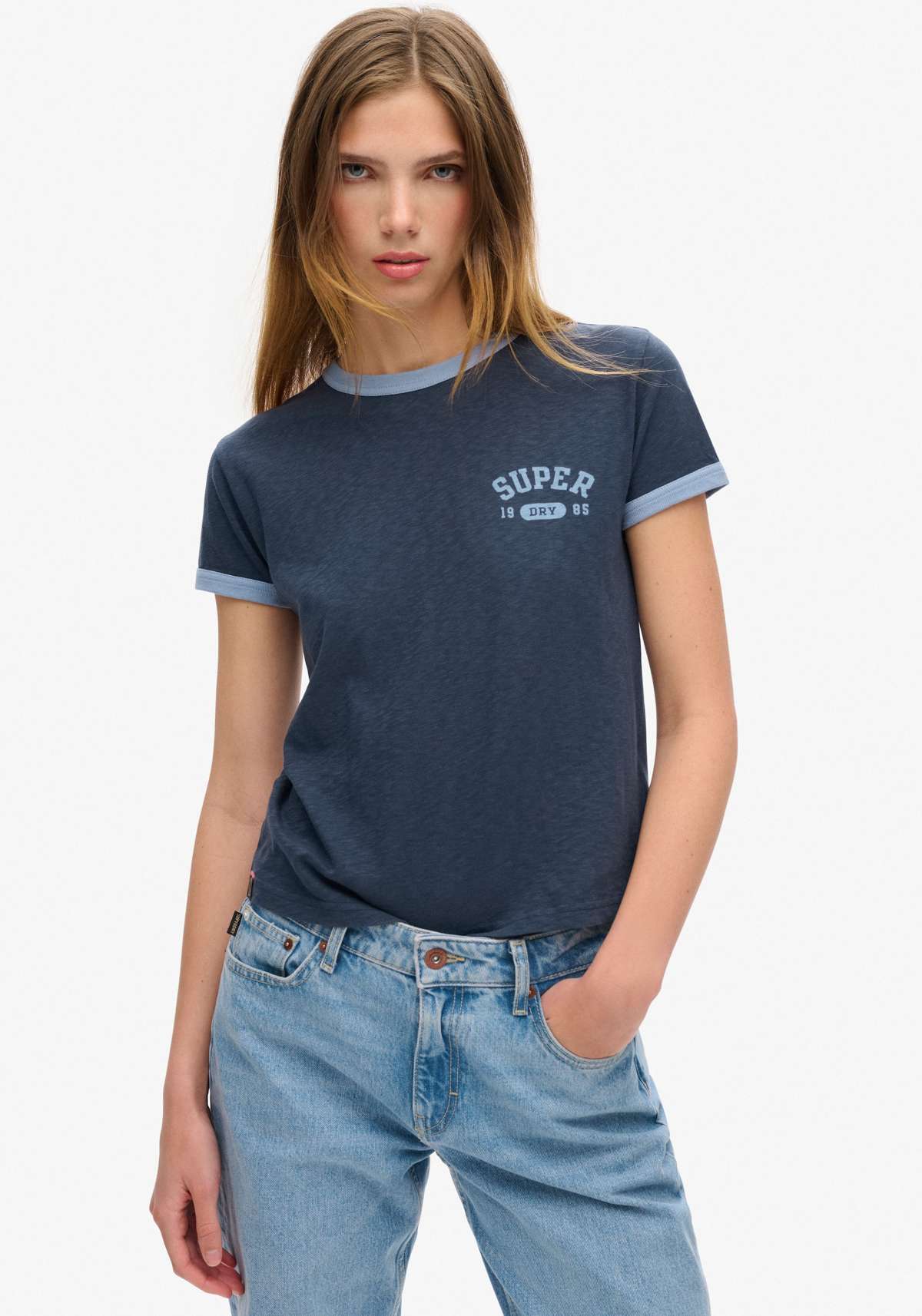 Рубашка с принтом ATHLETIC RINGER FITTED TSHIRT