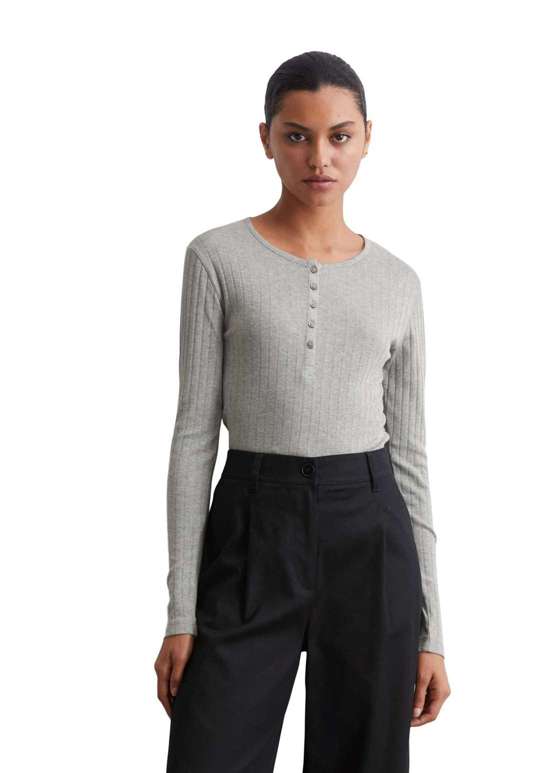 Рубашка с длинным рукавом aus Organic-Cotton-Modal-Mix