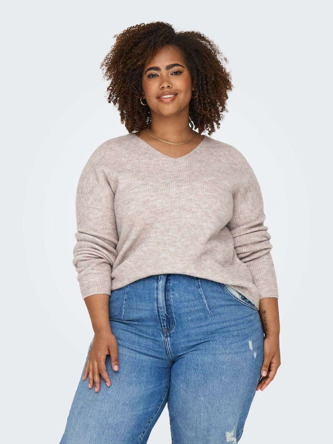 Вязаный свитер CARCAMILLA V-NECK L/S PULLOVER KNT NOOS