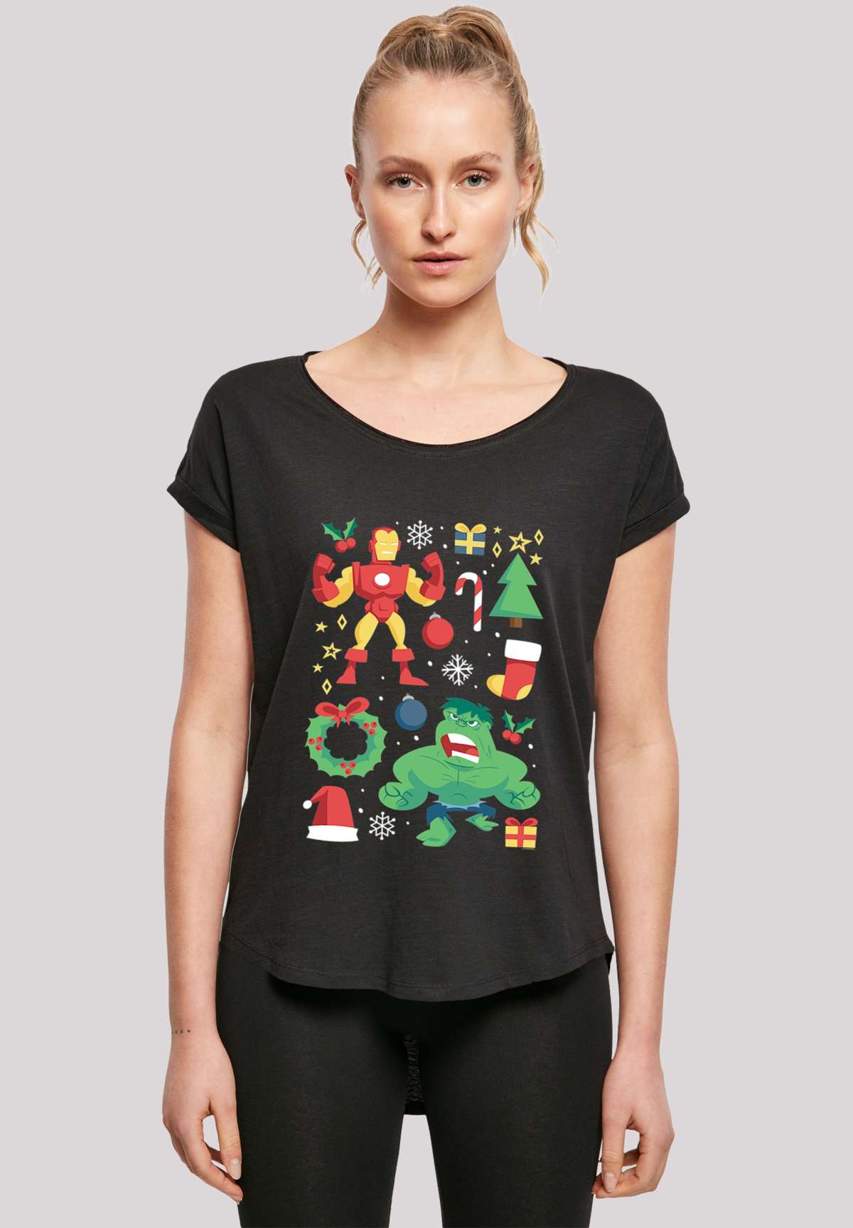 футболка Marvel Iron Man And Hulk Christmas