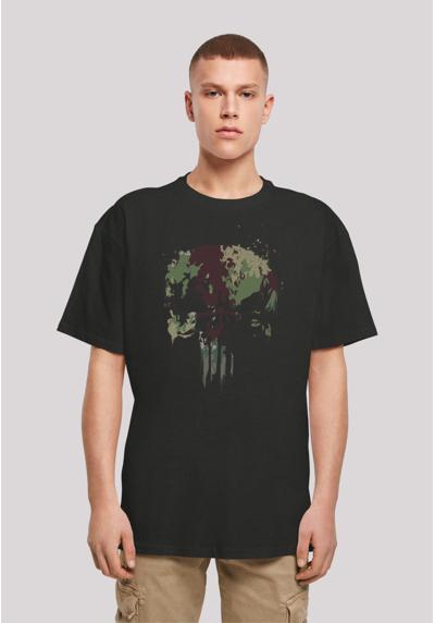 футболка Punisher TV Camo Skull