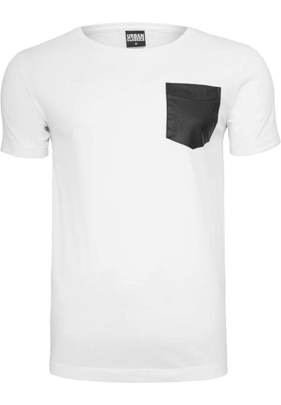 футболка Urban Classics Herren Synthetic Leather Pocket Tee